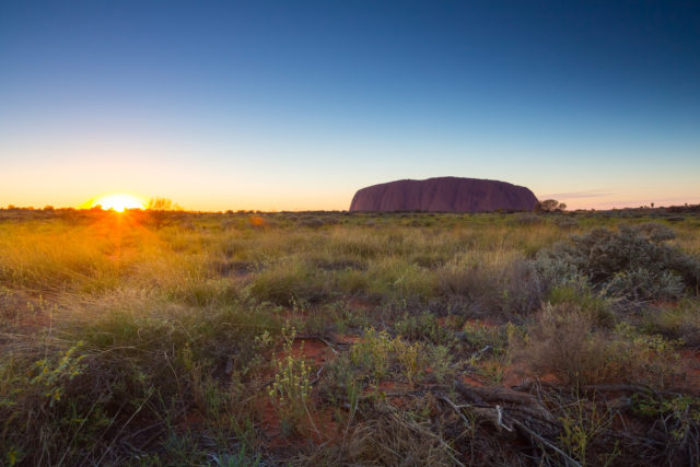 Australia outback landscape view in morning. ( North Territory)