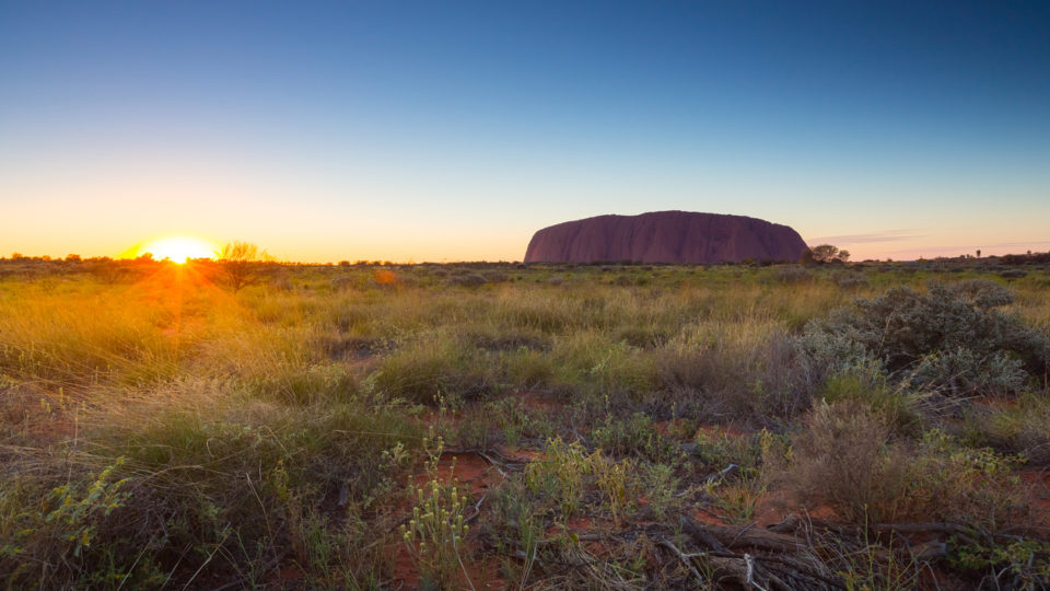 Australia outback landscape view in morning. ( North Territory)